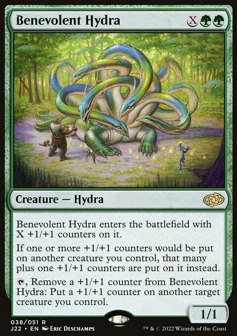 Benevolent Hydra, Jumpstart 2022 #38, Magic: The Gathering card