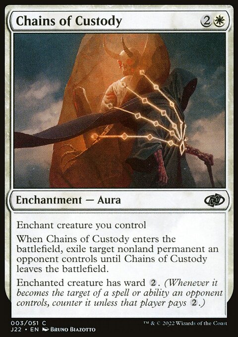 Chains of Custody, Jumpstart 2022 #3, Magic: The Gathering card