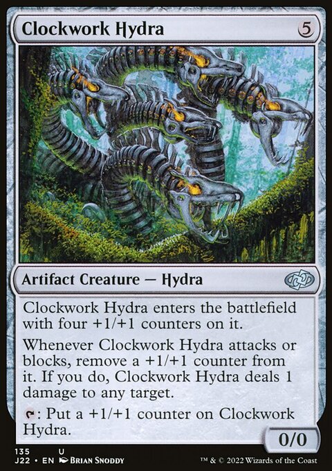 Clockwork Hydra, Jumpstart 2022 #135, Magic: The Gathering card