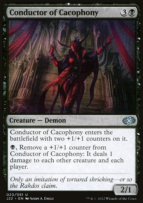Conductor of Cacophony, Jumpstart 2022 #20, Magic: The Gathering card
