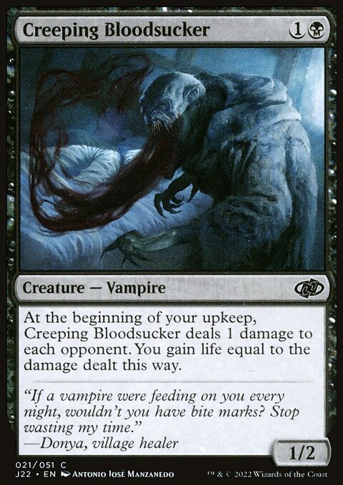 Creeping Bloodsucker, Jumpstart 2022 #21, Magic: The Gathering card