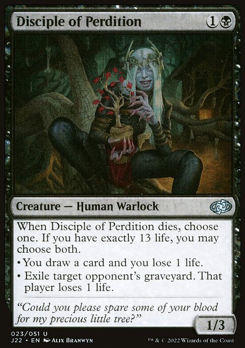 Disciple of Perdition, Jumpstart 2022 #23, Magic: The Gathering card