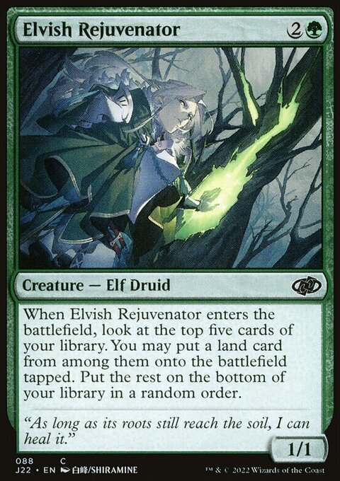 Elvish Rejuvenator, Jumpstart 2022 #88, Magic: The Gathering card