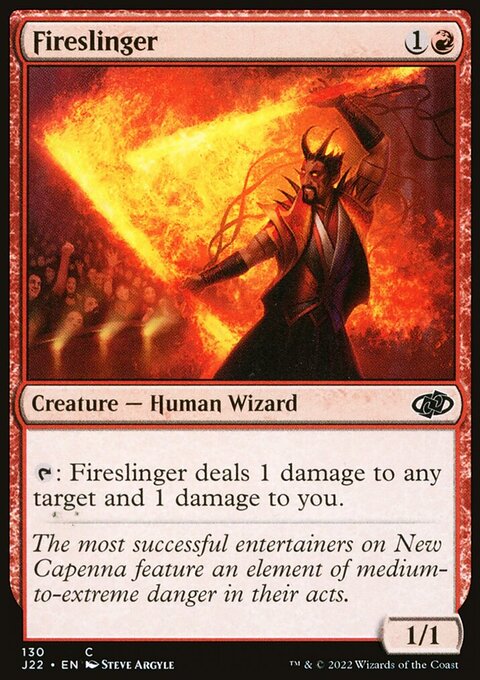 Fireslinger, Jumpstart 2022 #130, Magic: The Gathering card