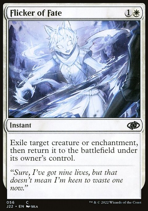 Flicker of Fate, Jumpstart 2022 #56, Magic: The Gathering card