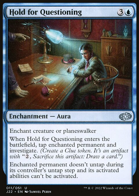 Hold for Questioning, Jumpstart 2022 #11, Magic: The Gathering card