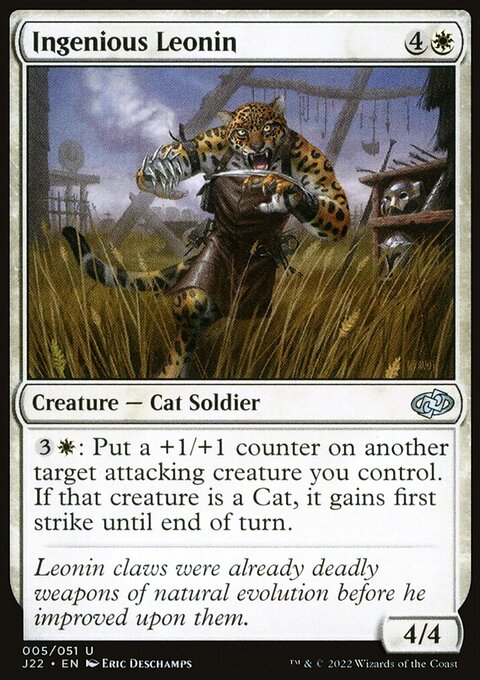 Ingenious Leonin, Jumpstart 2022 #5, Magic: The Gathering card
