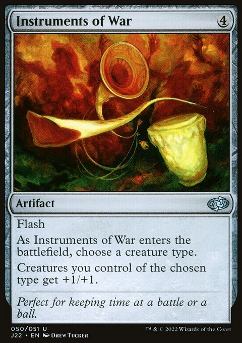 Instruments of War, Jumpstart 2022 #50, Magic: The Gathering card