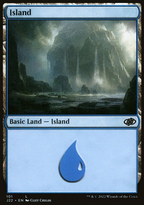 Island, Jumpstart 2022 #101, Magic: The Gathering card