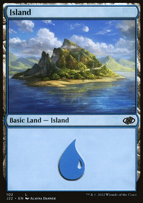 Island, Jumpstart 2022 #102, Magic: The Gathering card