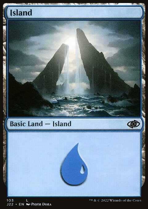 Island, Jumpstart 2022 #103, Magic: The Gathering card