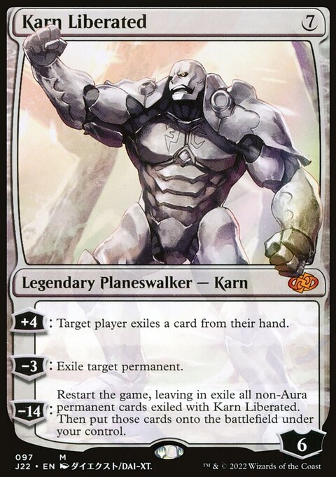 Karn Liberated, Jumpstart 2022 #97, Magic: The Gathering card