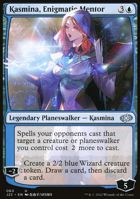 Kasmina, Enigmatic Mentor, Jumpstart 2022 #60, Magic: The Gathering card