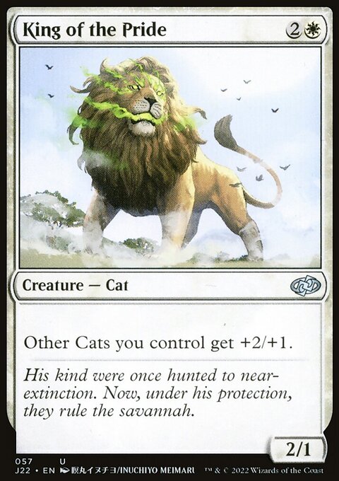 King of the Pride, Jumpstart 2022 #57, Magic: The Gathering card