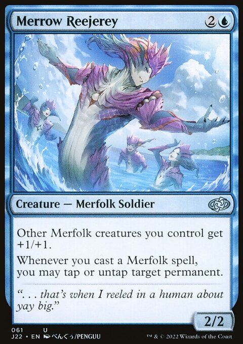 Merrow Reejerey, Jumpstart 2022 #61, Magic: The Gathering card