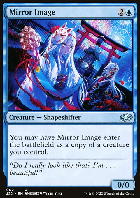 Mirror Image, Jumpstart 2022 #62, Magic: The Gathering card