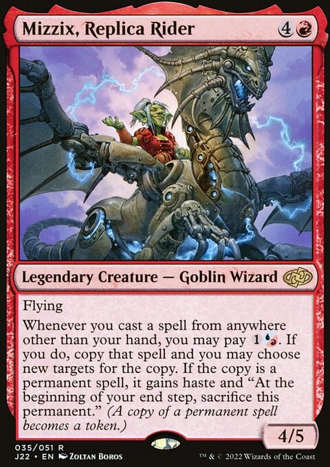 Mizzix, Replica Rider, Jumpstart 2022 #35, Magic: The Gathering card