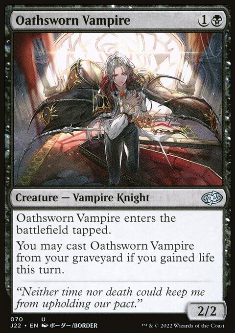 Oathsworn Vampire, Jumpstart 2022 #70, Magic: The Gathering card
