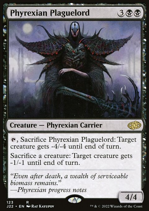 Phyrexian Plaguelord, Jumpstart 2022 #123, Magic: The Gathering card