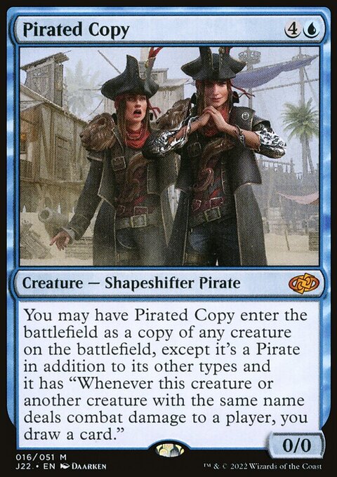 Pirated Copy, Jumpstart 2022 #16, Magic: The Gathering card