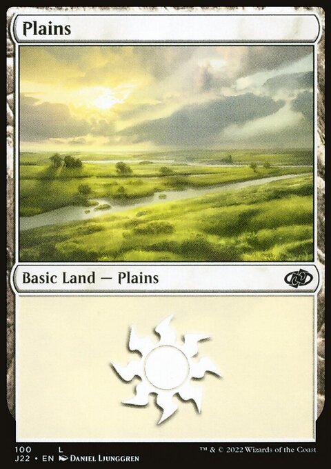Plains, Jumpstart 2022 #100, Magic: The Gathering card