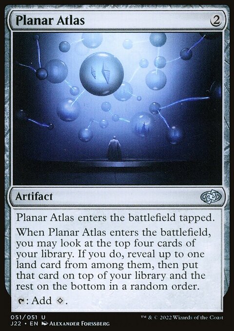 Planar Atlas, Jumpstart 2022 #51, Magic: The Gathering card
