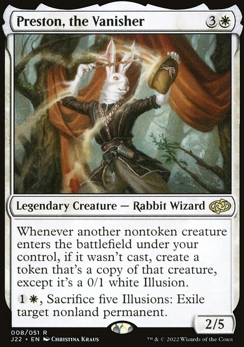 Preston, the Vanisher, Jumpstart 2022 #8, Magic: The Gathering card