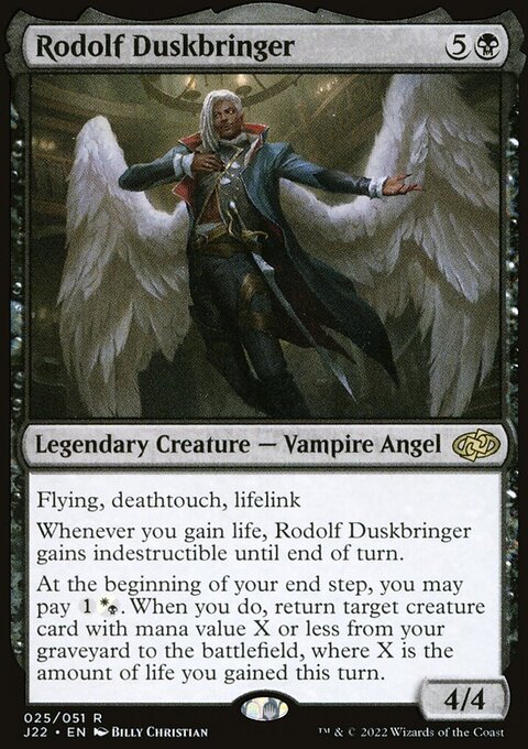 Rodolf Duskbringer, Jumpstart 2022 #25, Magic: The Gathering card