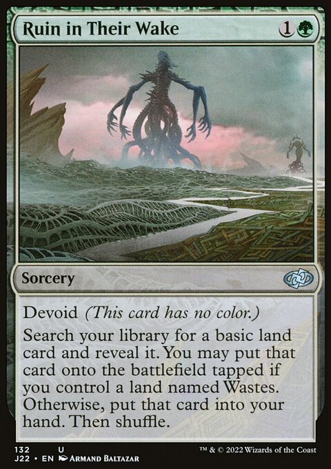 Ruin in Their Wake, Jumpstart 2022 #132, Magic: The Gathering card