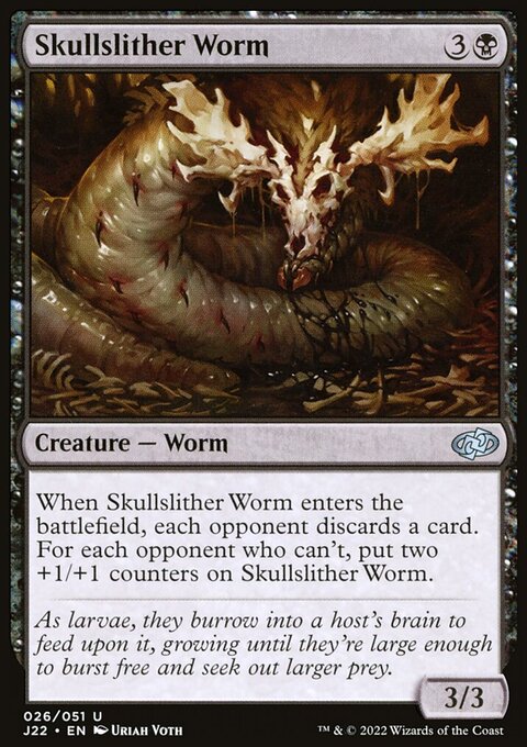 Skullslither Worm, Jumpstart 2022 #26, Magic: The Gathering card