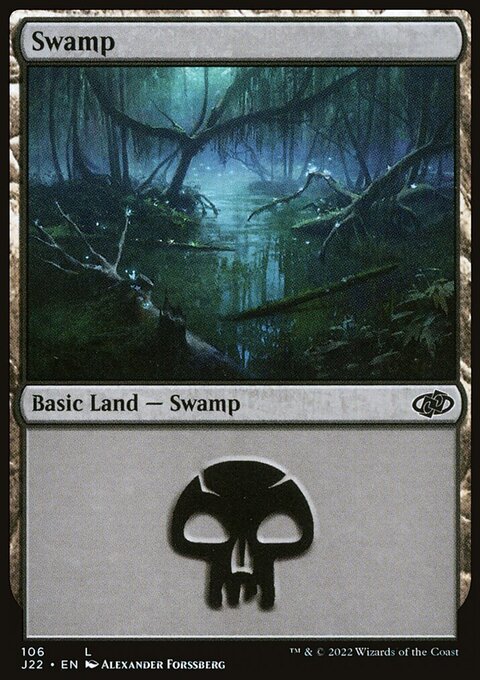 Swamp, Jumpstart 2022 #106, Magic: The Gathering card