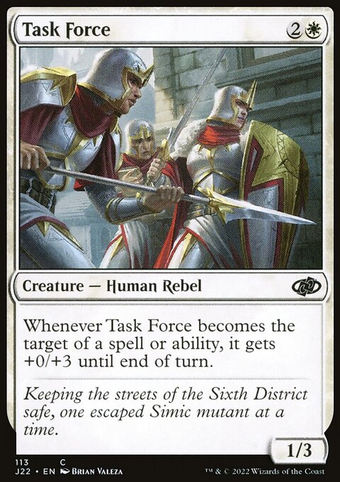 Task Force, Jumpstart 2022 #113, Magic: The Gathering card