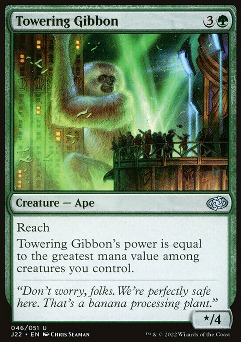 Towering Gibbon, Jumpstart 2022 #46, Magic: The Gathering card