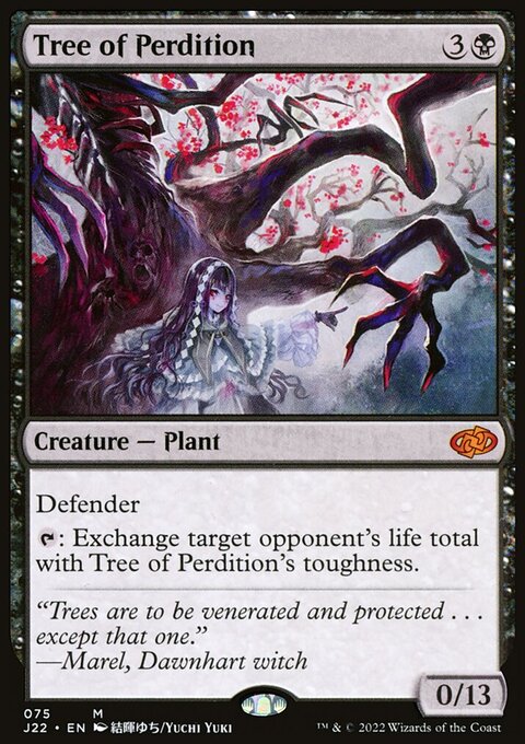 Tree of Perdition, Jumpstart 2022 #75, Magic: The Gathering card