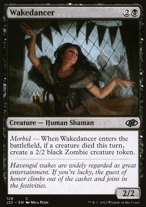 Wakedancer, Jumpstart 2022 #128, Magic: The Gathering card