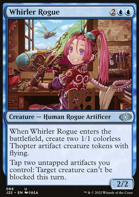 Whirler Rogue, Jumpstart 2022 #66, Magic: The Gathering card