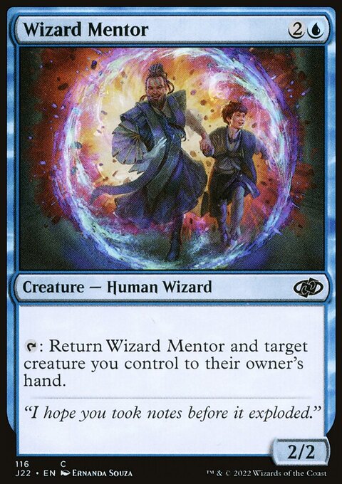 Wizard Mentor, Jumpstart 2022 #116, Magic: The Gathering card