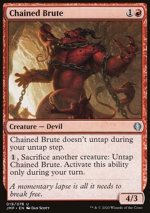 Chained Brute, Jumpstart #19, Magic: The Gathering card