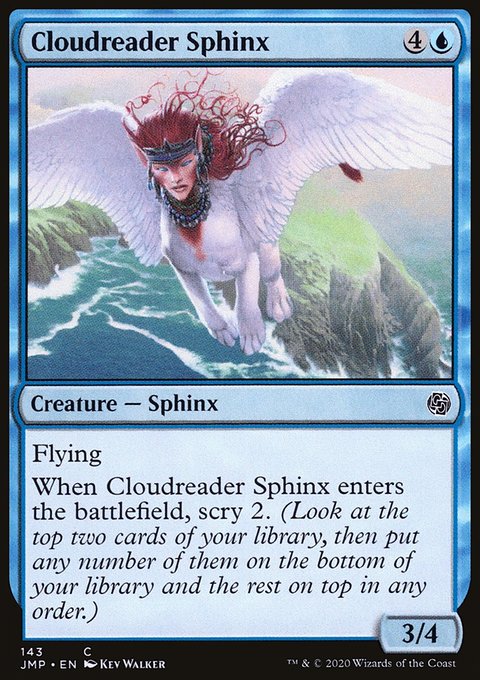 Cloudreader Sphinx, Jumpstart #143, Magic: The Gathering card