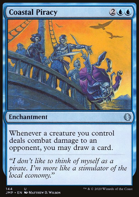 Coastal Piracy, Jumpstart #144, Magic: The Gathering card