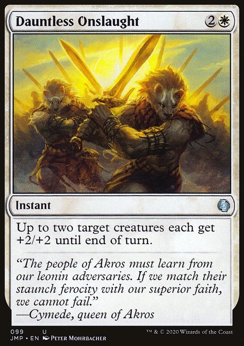 Dauntless Onslaught, Jumpstart #99, Magic: The Gathering card