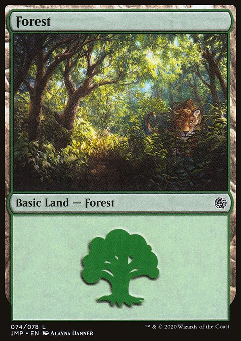 Forest, Jumpstart #74, Magic: The Gathering card