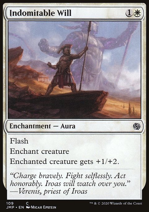 Indomitable Will, Jumpstart #109, Magic: The Gathering card