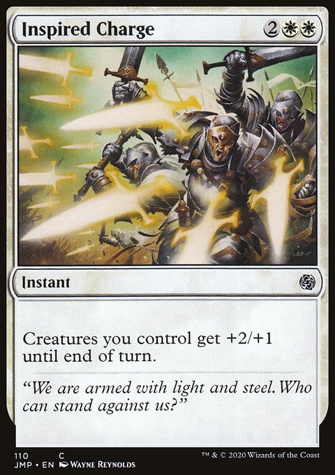 Inspired Charge, Jumpstart #110, Magic: The Gathering card