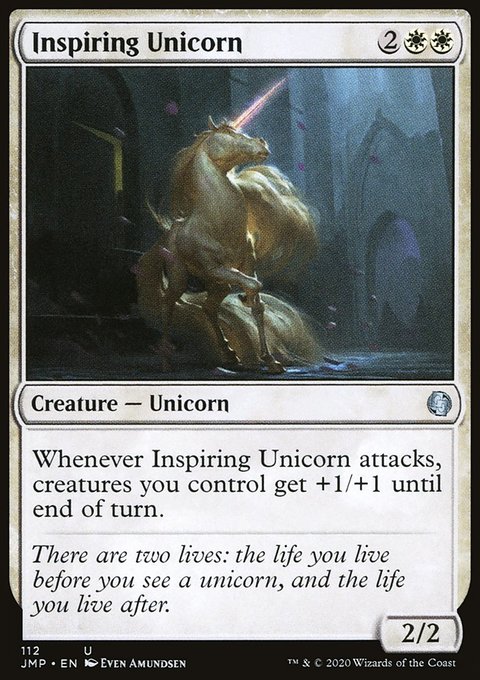 Inspiring Unicorn, Jumpstart #112, Magic: The Gathering card