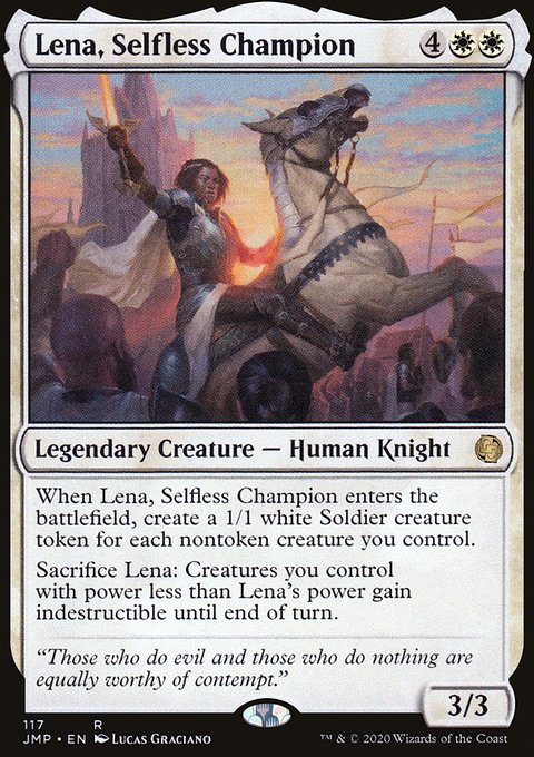 Lena, Selfless Champion, Jumpstart #117, Magic: The Gathering card