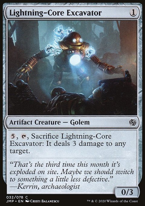 Lightning-Core Excavator, Jumpstart #32, Magic: The Gathering card