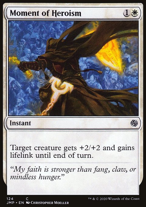 Moment of Heroism, Jumpstart #124, Magic: The Gathering card