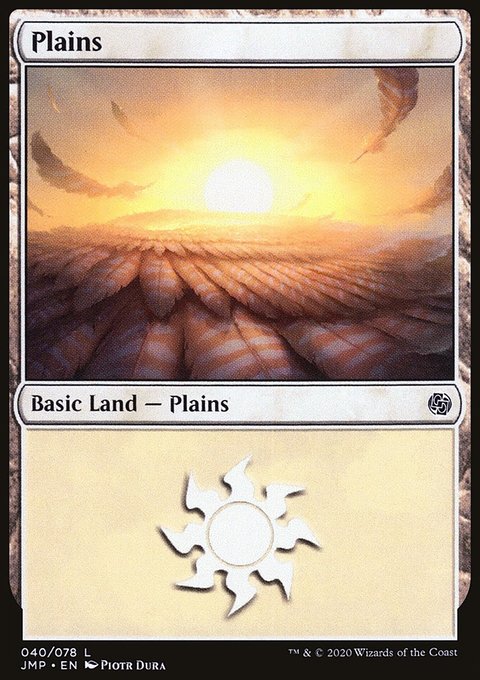 Plains, Jumpstart #40, Magic: The Gathering card