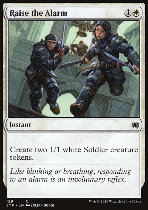 Raise the Alarm, Jumpstart #129, Magic: The Gathering card